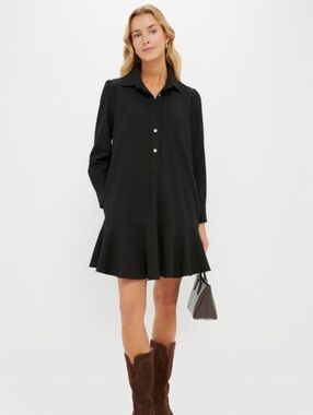 Pomander Place x Tuckernuck Callahan Shirt Dress Black Size M